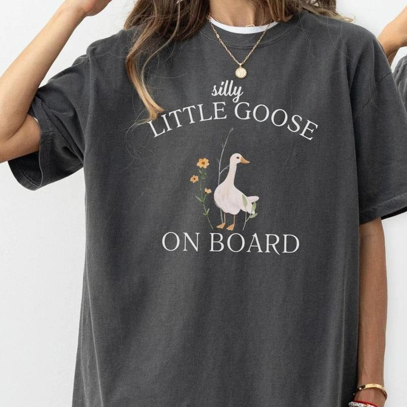 Silly Goose Pregnancy Announcement Shirt, Funny Goose Bump Pregnant Tshirt, Maternity Clothing Gift, First Time Mom...