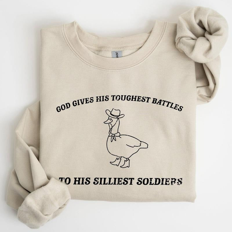 Silly Goose, Funny, Aesthetic Sweatshirt Casual Cotton T-Shirts, Hoodie | DripVista.com