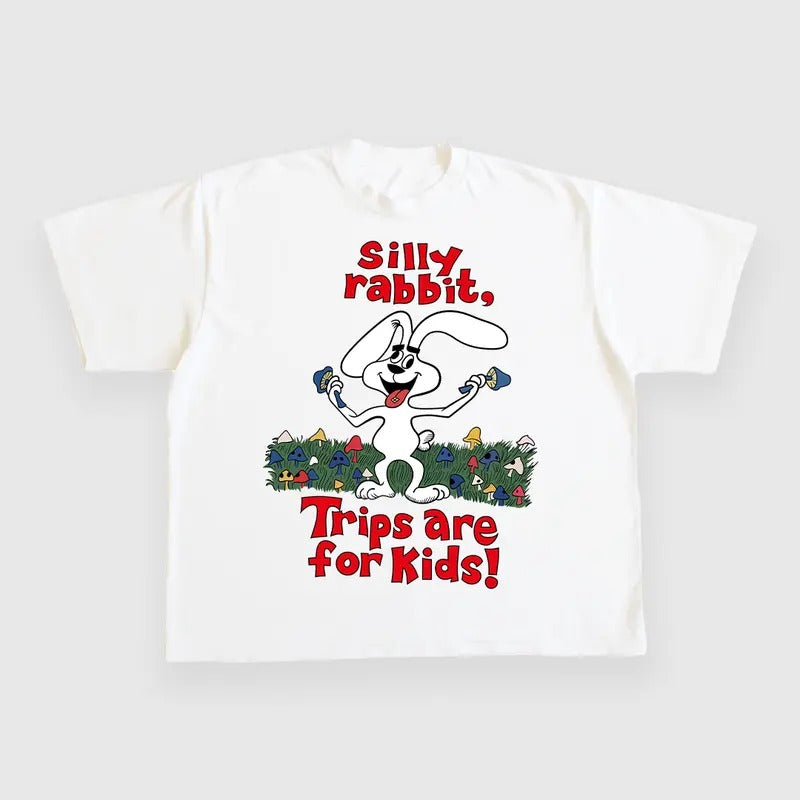 Silly Rabbit Trips Are For Kids CUSTOM PRINTED T-SHIRT Hoodie, Sweatshirt | DripVista.com