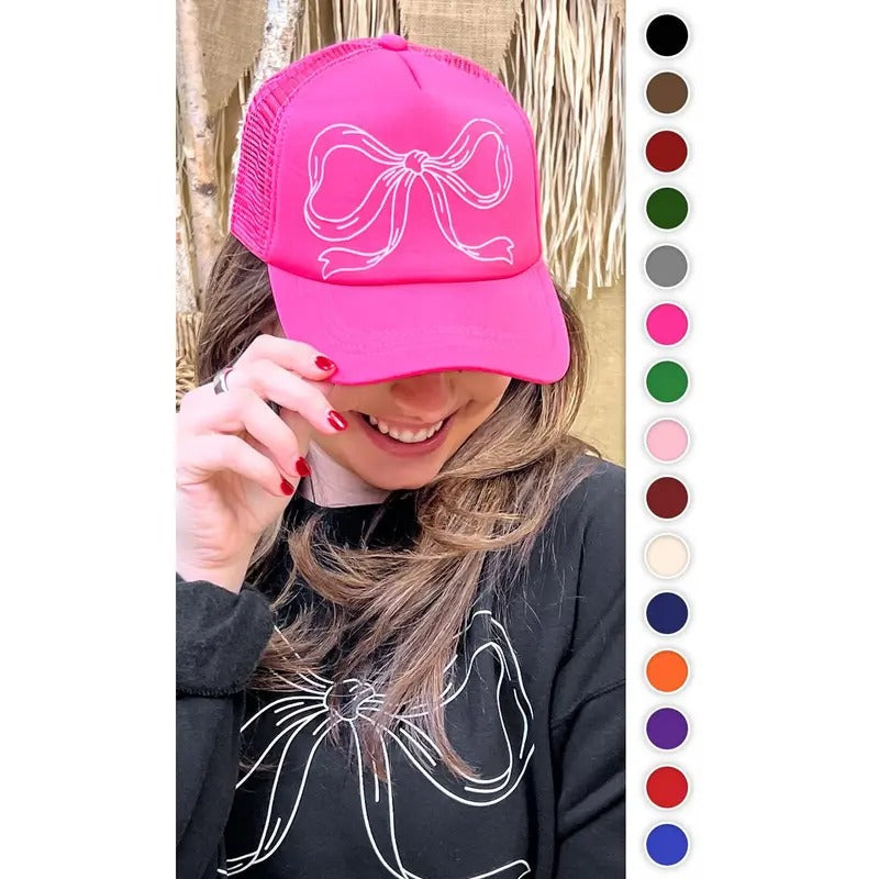 Simple Bow Trucker Hat T-Shirts, Hoodie, Sweatshirt | DripVista.com