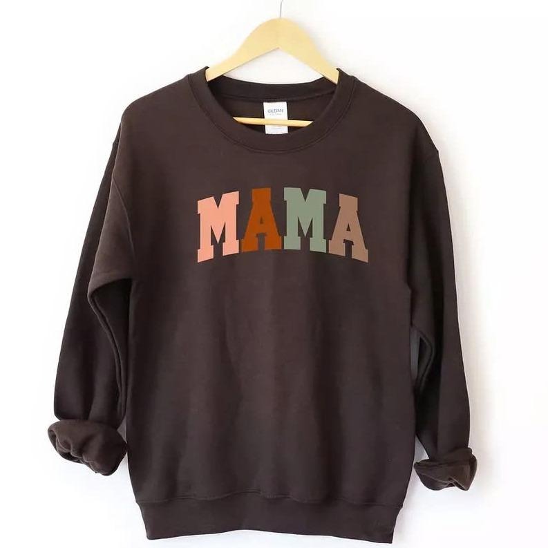 Simply Sage Market Women's Graphic Sweatshirt Mama Block Colorful Bold