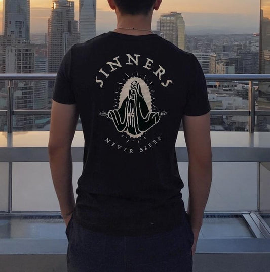 Sinners T-shirt, Sinnerss Neverr Sleep Shirt, Funny Shirt For Him For Her,  Streetwear Trend Shirt