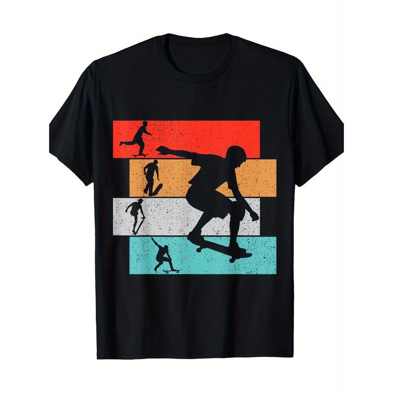 Skateboarder Retro Skateboard T-shirt 100% cotton T-shirt Made in USA Hoodie, Sweatshirt | DripVista.com