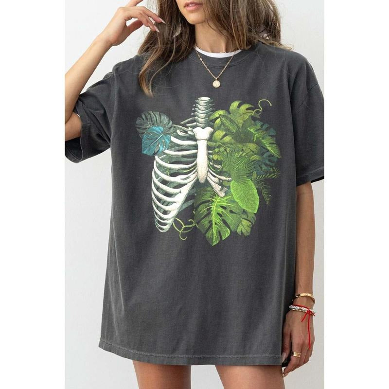 Skelet0n Pl@nt Body Tee, unisex cotton Shirt Hoodie, Sweatshirt | DripVista.com