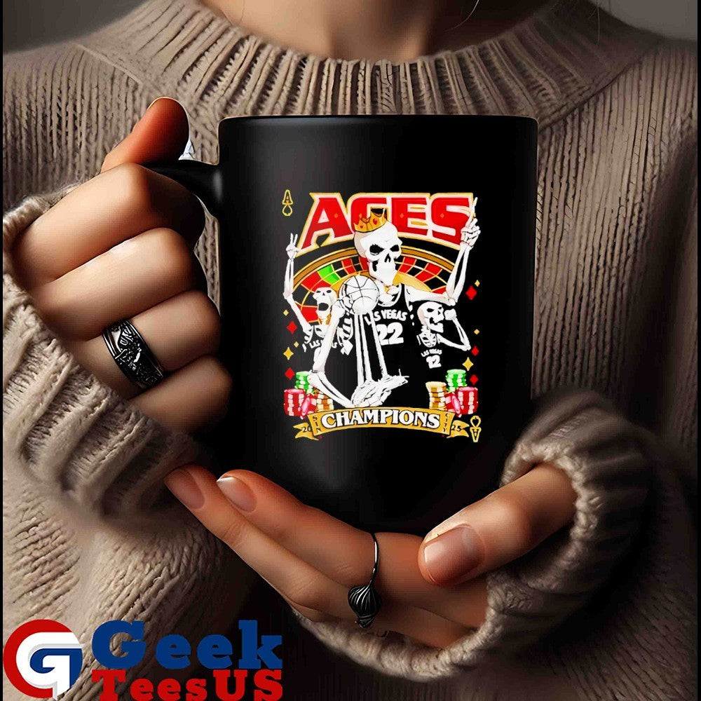 Skeleton Las Vegas Aces WNBA Champions 2025 Rep The Champs shirt