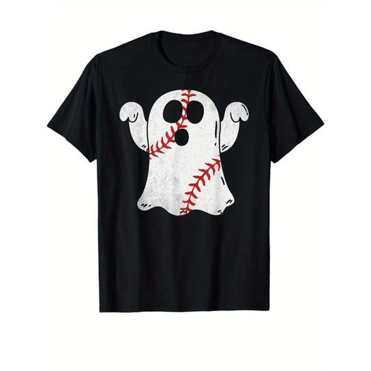 Skeleton Print Men's Cotton T-shirt, Graphic Tee Men's Outdoor Clothes, Men's Halloween Clothing, Casual Short Sleeve Crew Neck T-shirt, Tops For Men, Gift For Men made in usastyle{n002}21