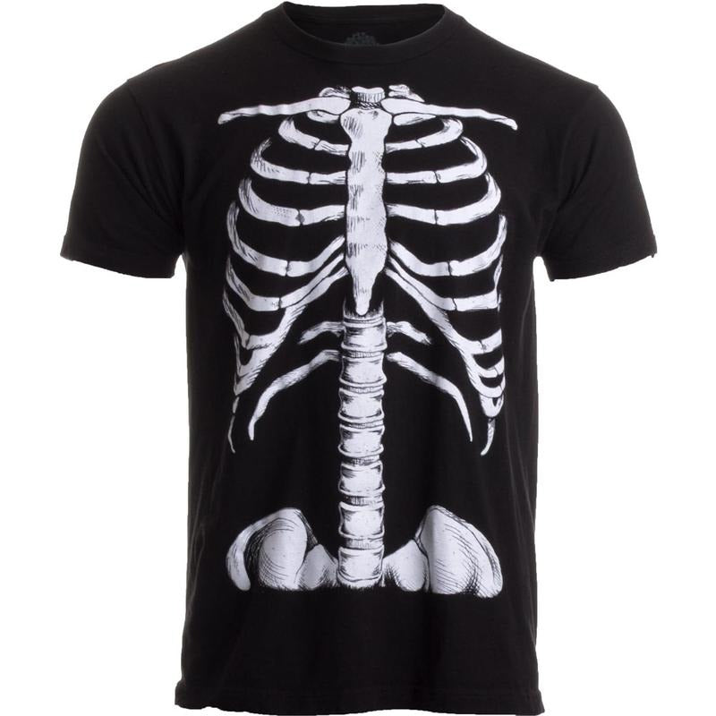 Skeleton Rib Cage | Jumbo Print Novelty Halloween Costume Unisex T-Shirt-Adult made in usa Hoodie, Sweatshirt | DripVista.com