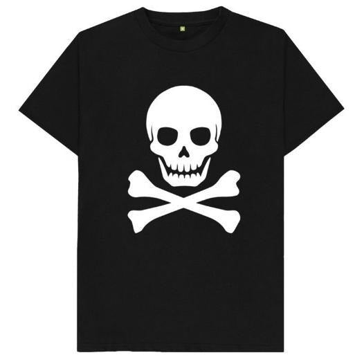 Skull & Crossbones Mens Womens Kids T Shirt made in usa