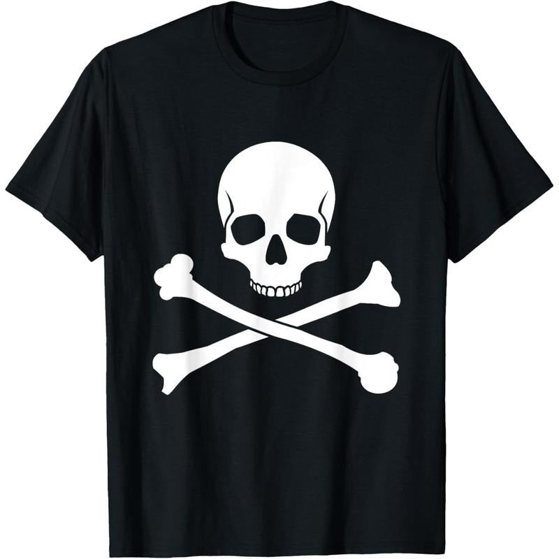 Skull and Crossbones Pirate T-Shirt made in usa Hoodie, Sweatshirt | DripVista.com