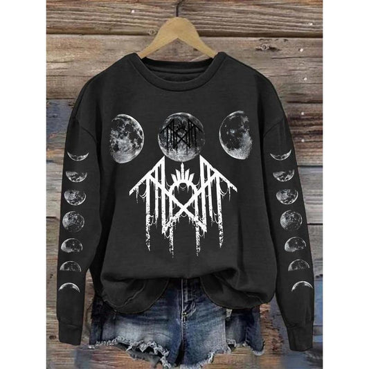 Sleep Token -  Moon Phase Print Vintage Sweatshirt - Hoodie, Gift For Fan Sleeves With Designs