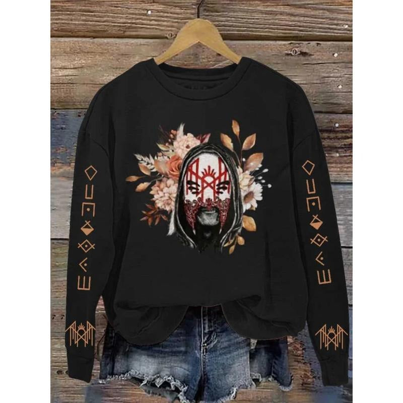 Sleep Token - Flowering Mask Print Vintage Sweatshirt - Hoodie, Gift For Fan Sleeves With Designs
