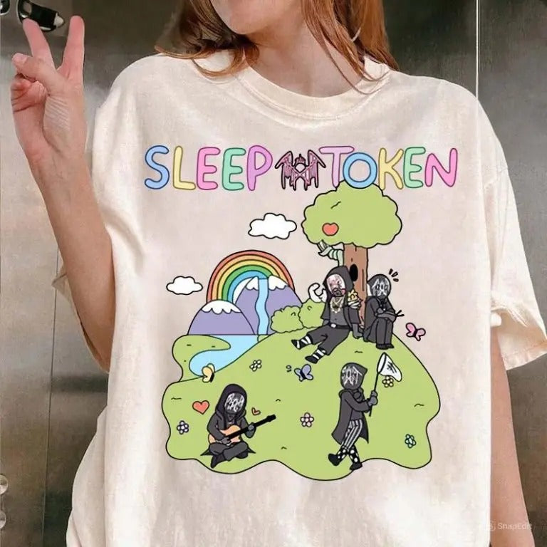 Sleep Token Cowboy Rider In The Park Shirt Cute Rainbow T-Shirt Halloween Ideas Shirt Hoodie, Sweatshirt | DripVista.com
