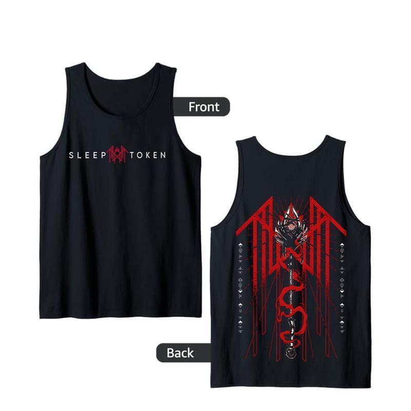 Sleep Token Reaper Angel Tank Top Designed From Pure Cotton, Vintage Trident Tank Top, Sleep Token Tour Merch, Gifts for...