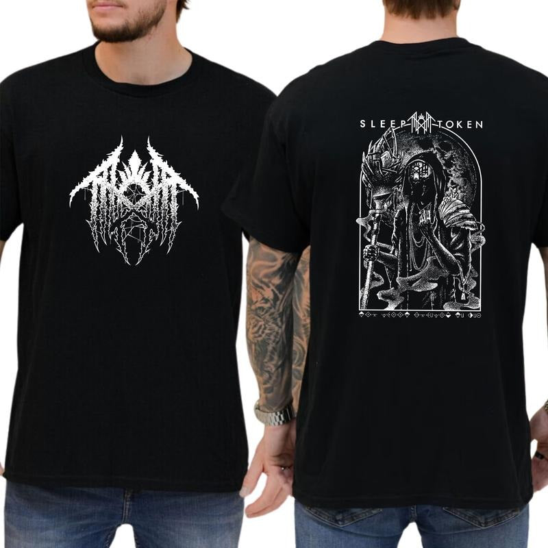 Sleep Token TNF Summoning Rune T-shirt, Graphic Tees For Unisex, Daily Menswear, Classic Cotton, Short Sleeve, Full...