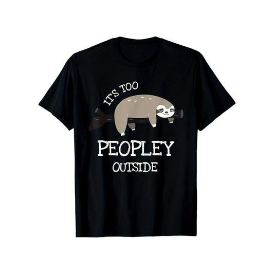Sloths Print Men's Cotton T-shirt, Graphic Tee Men's Outdoor Clothes, Casual Short Sleeve Crew Neck T-shirt made in usastyle{n002}2