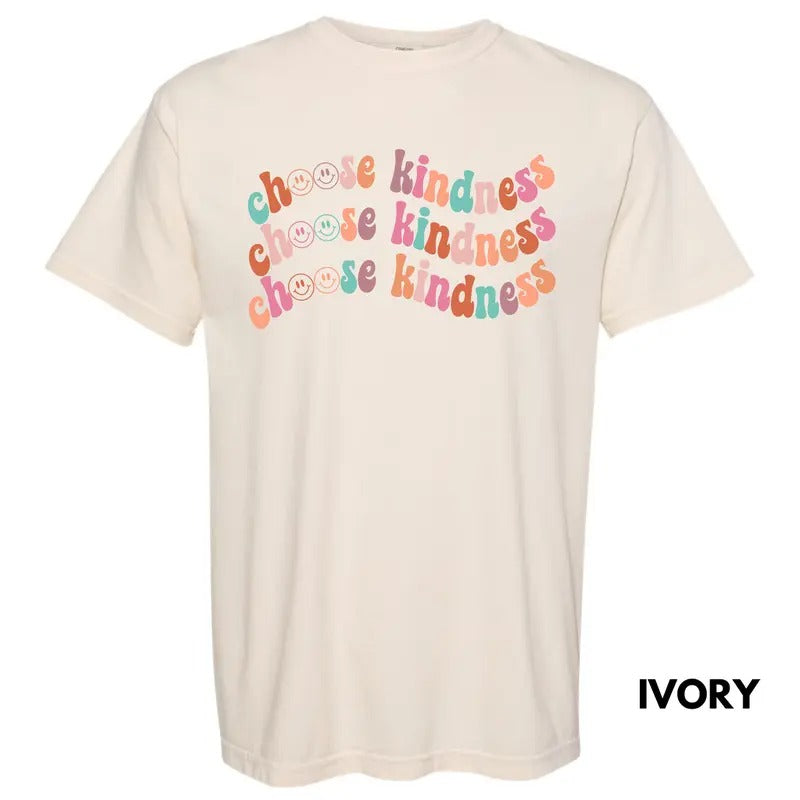 Smile Choose Kindness Comfort Colors T-Shirt 'NLB' Hoodie, Sweatshirt | DripVista.com