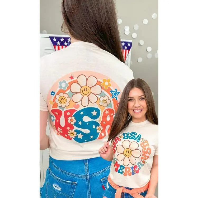 Smiley USA Graphic T-Shirt Hoodie, Sweatshirt | DripVista.com