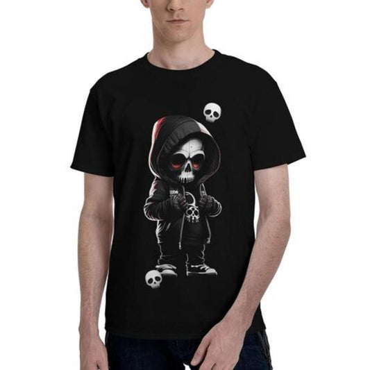 Smoke Pattern Graphic T-Shirt - Classic Crew Neck, Ultra Comfy, Unique Design, Perfect For Men Summer Casual Wear, Daily Vacation Resorts, And Outdoor Adventures Made In USA