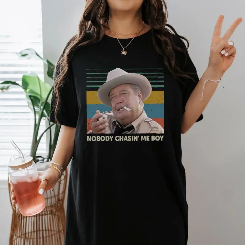 Smokey And The Bandit Shirt Vintage Nobody Chasin' Me Boy T Shirt