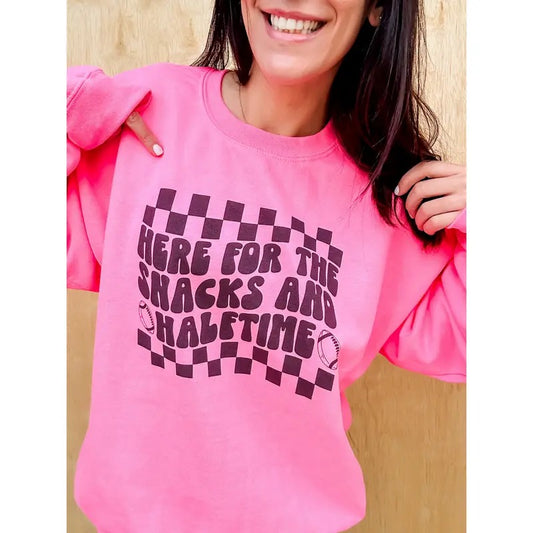 Snacks And Halftime Graphic Pullover