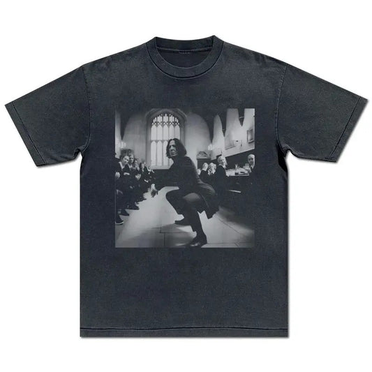 Snape Twerking in Great Hall Shirt Potter Tee Wizarding Fan Shirt Potterhead Christmas Birthday Gift Potter Book Funny 90s Vintage T-Shirt