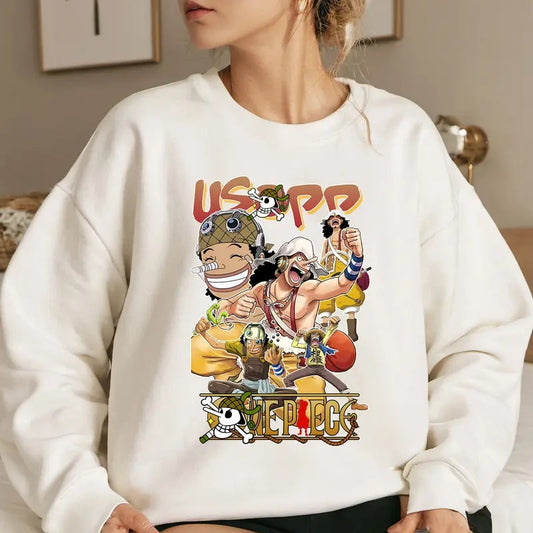 Sniper Soge King Straw Hat OP Shirt Crewneck Hoodie, Anime Otaku Shirt