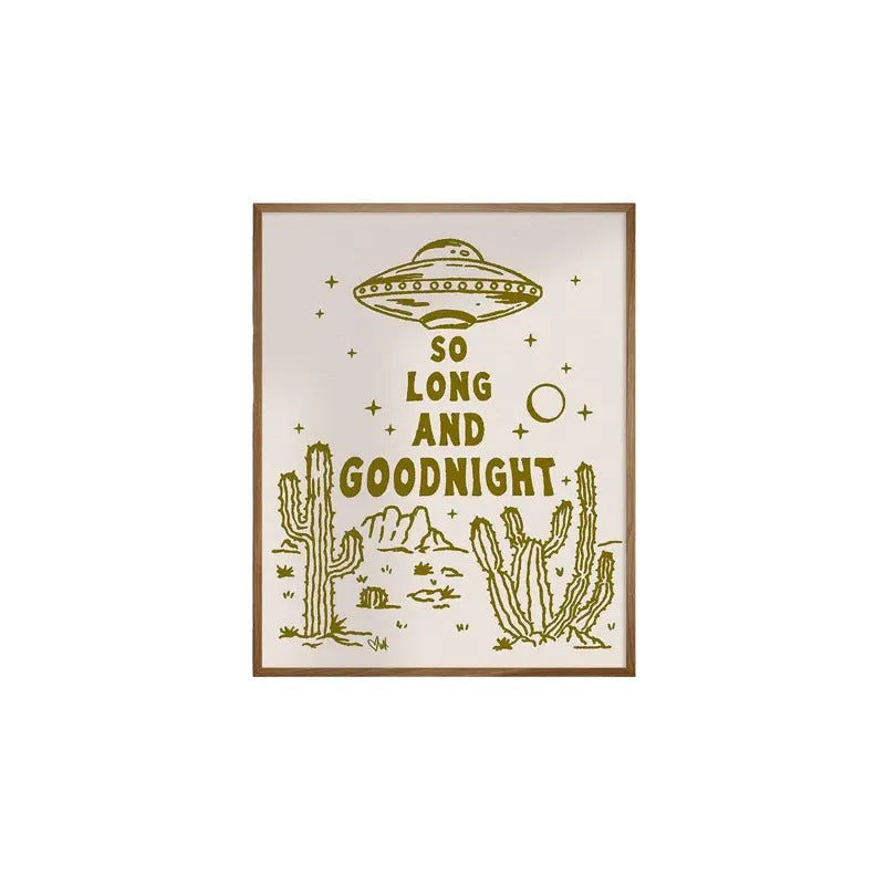 So Long And Goodnight, GiclÉE Fine Art Print, Western Art Print, Yallternative Wall Art, Mcr Art, My Chemical Romance...
