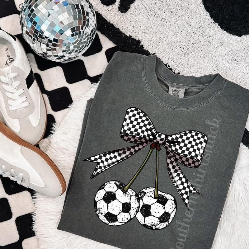 Soccer Cherries T shirt  | Soccer Mama Shirt | Pepper comfort colors t shirt Hoodie, Sweatshirt | DripVista.com