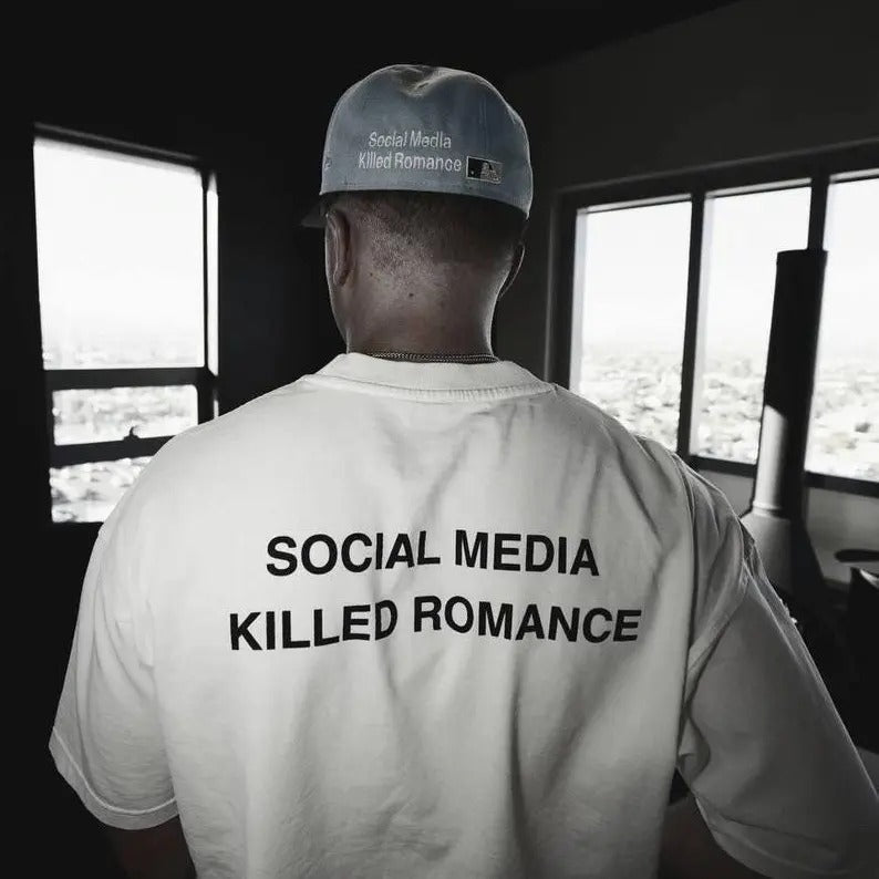 Social Media Klled Romance | Classic Unisex Crew Neck T-Shirt | romance shirt Hoodie, Sweatshirt | DripVista.com