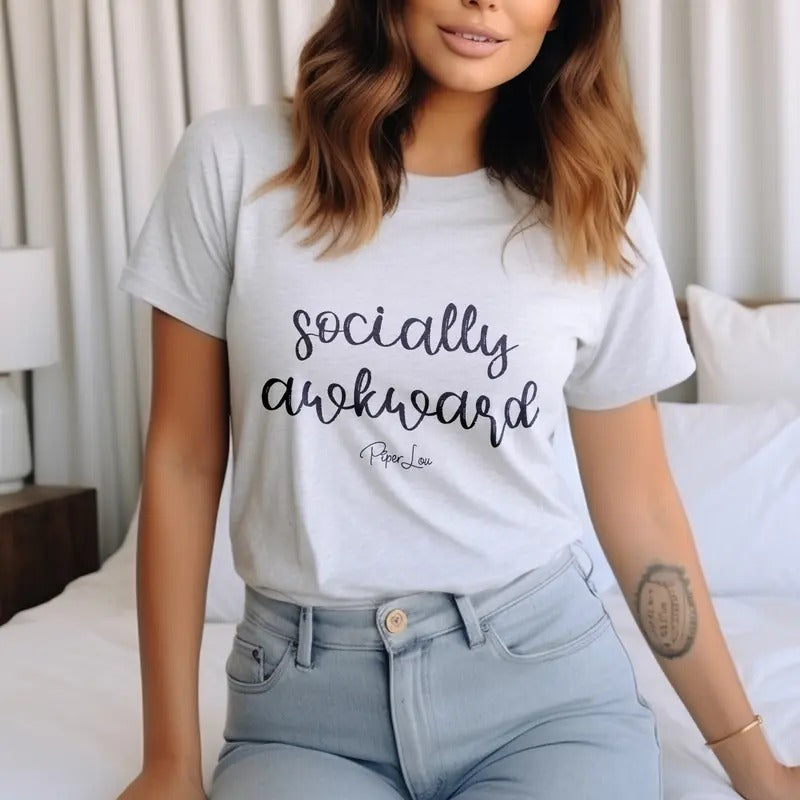 Socially Awkward Tee Hoodie, Sweatshirt | DripVista.com