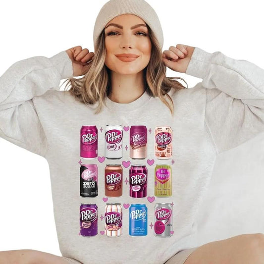 Soda Shirt, Funny Shirt, Dr Perper Soda Loves Shirts, Trendy Soda Pink Shirt