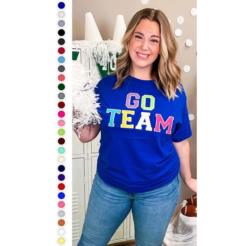 Soft Chenille Go Team T-Shirt Hoodie, Sweatshirt | DripVista.com