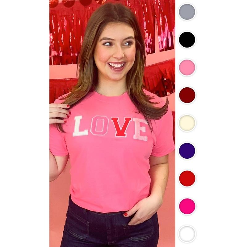 Soft Chenille Love T-Shirt Hoodie, Sweatshirt | DripVista.com
