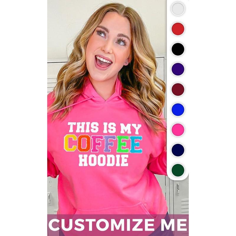 Soft Chenille This is My Custom Graphic Hoodie T-Shirts, Sweatshirt | DripVista.com
