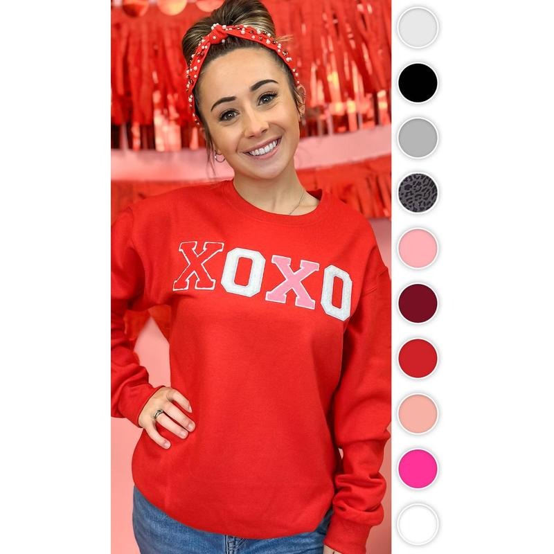 Soft Chenille XOXO Sweatshirt T-Shirts, Hoodie | DripVista.com