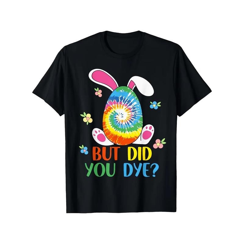 Soft tie dye Easter egg print T-shirt Made in USA