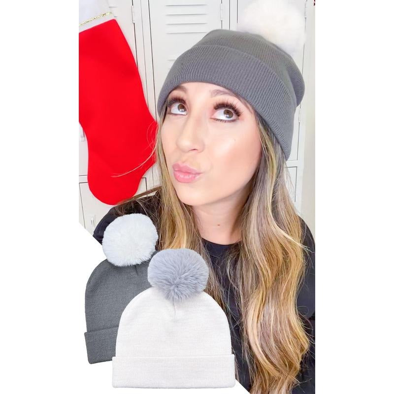 Solid Beanie with Fur Ball T-Shirts, Hoodie, Sweatshirt | DripVista.com