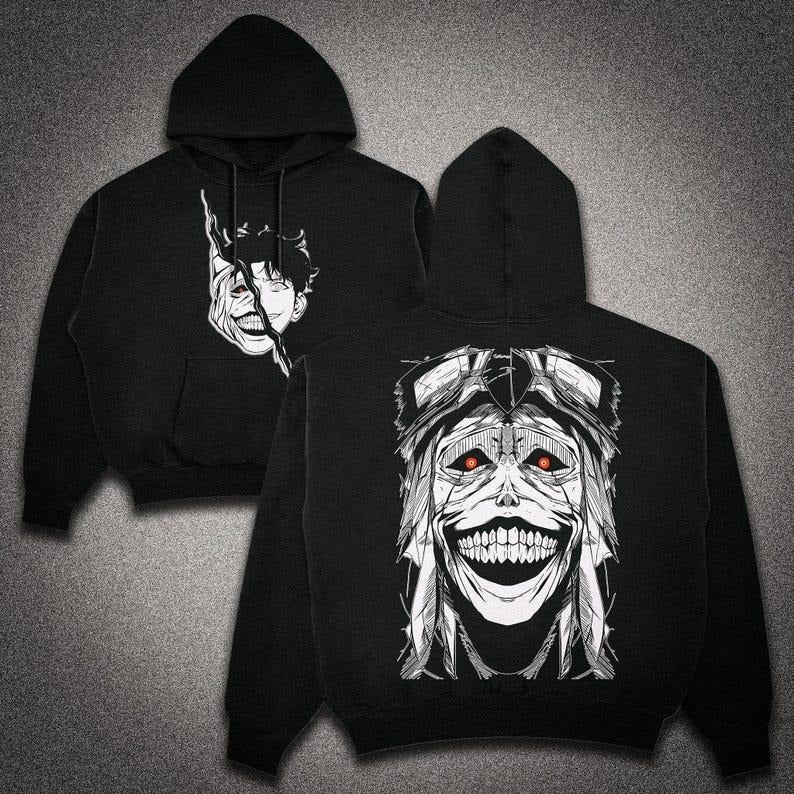 Solo Leveling Anime Hoodie & Tee, Oversized, Vintage, Perfect for Fans Sweatshirt | DripVista.com