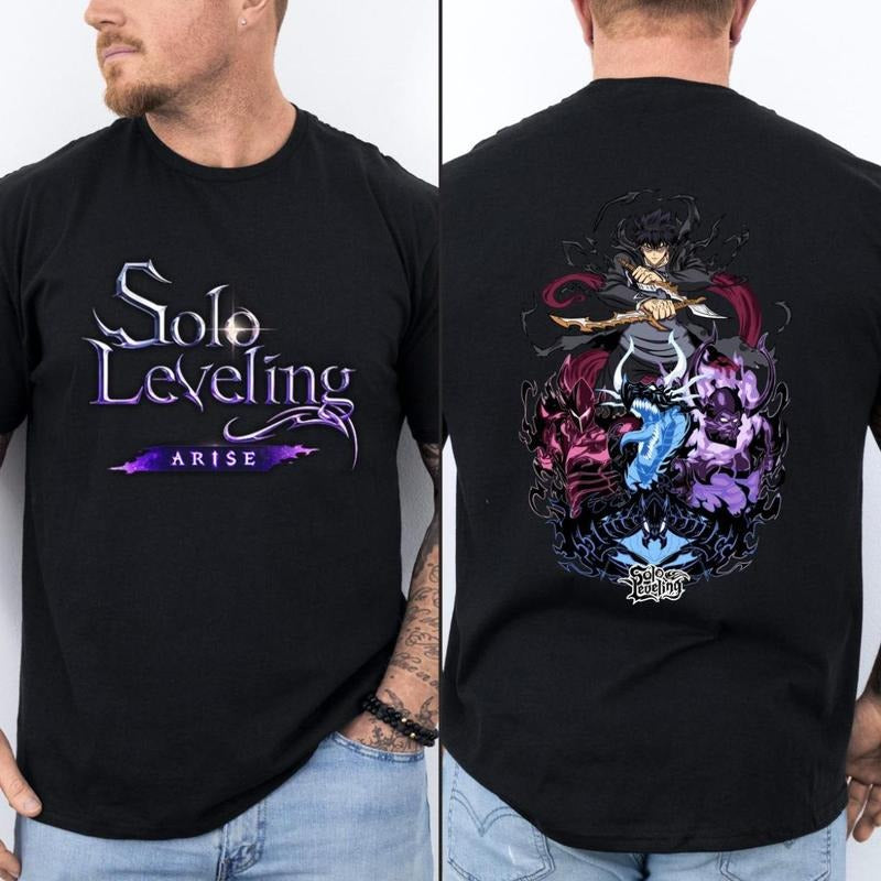 Solo Leveling Shirt, Solo Leveling Anime Shirt, Unisex Anime T-Shirt, Easy Care, Machine Wash Safe, Anime Merch, Anime Clothing