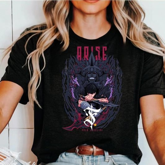 Solo Leveling Shirt, Sung Jinwoo Shirt, Anime Graphic Tees, Soft Feel, Classic Look, Looks Good, Feels Better