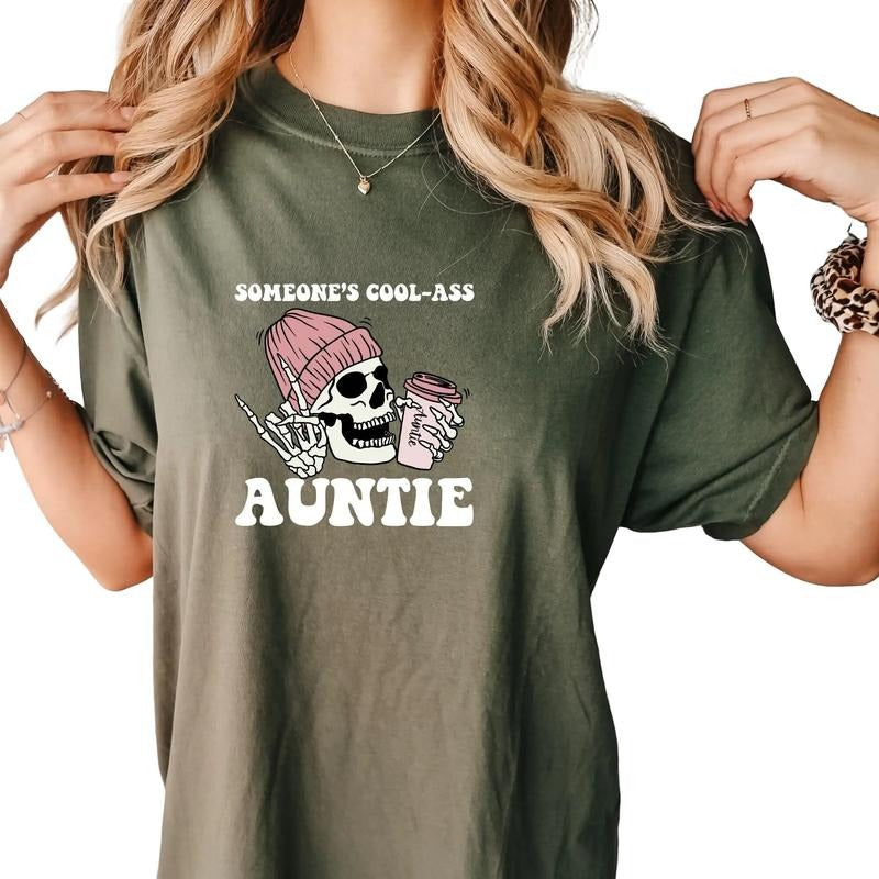 Someone's Cool Ass Auntie, Aunt Tee, Cool Aunt, Gift Funny Aunt Gift, Cool Aunt Club, Unisex T-Shirt, Gifts For Her Aunt, Short Sleeve Tee Shirt, Gifts Ideas For Women, Gifts For Birthday