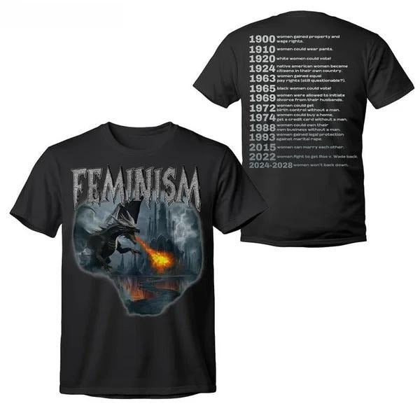 Sonia Samra Feminism Dragon Fantasy Vintage Graphic T-shirt, Grunge Castle Gothic Sweatshirt, Women Empower Hoodie, Unisex Graphic Tee, Smooth Fabric, Aesthetic Streetwear Vibe