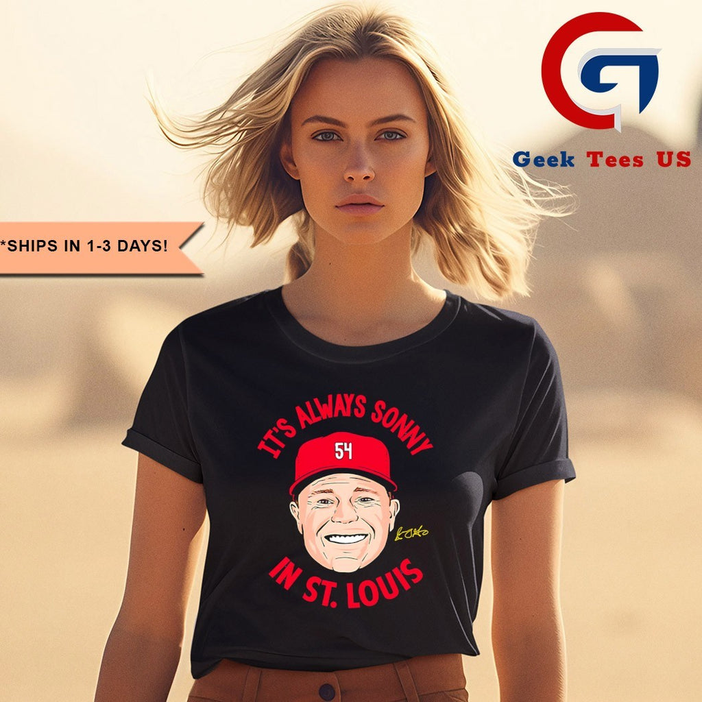 Sonny Gray it’s always Sonny in St. Louis big head signature shirt