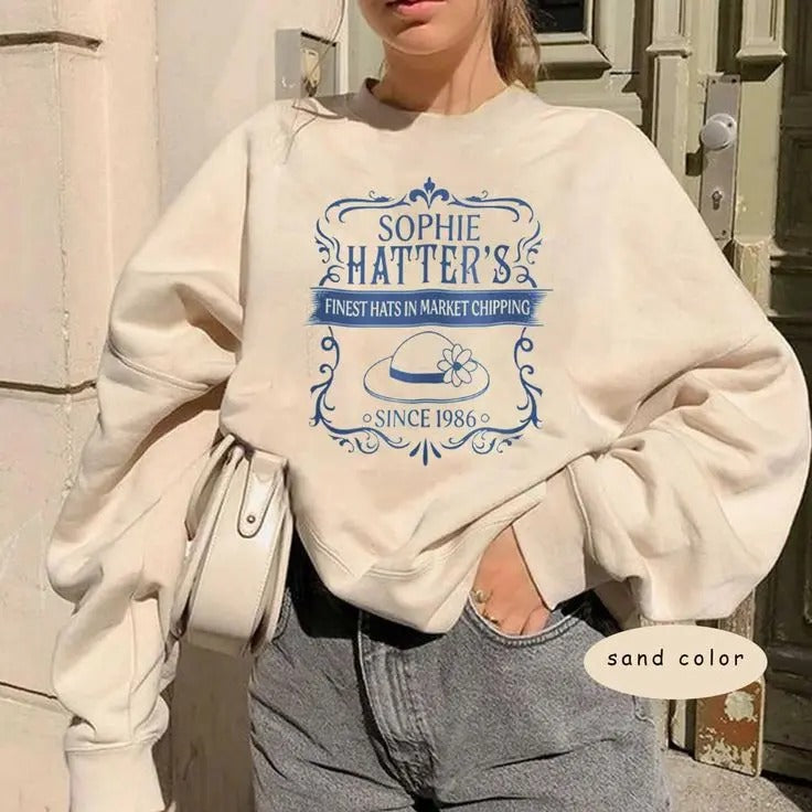 Sophie Hatter's Sweatshirt - Howl's Moving Castle Shirt, Sophie Hatter Fan Apparel Hoodie | DripVista.com