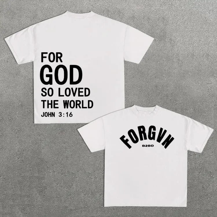 Sopula For God So Loved The World Print Graphic Cotton T-Shirt Hoodie, Sweatshirt | DripVista.com