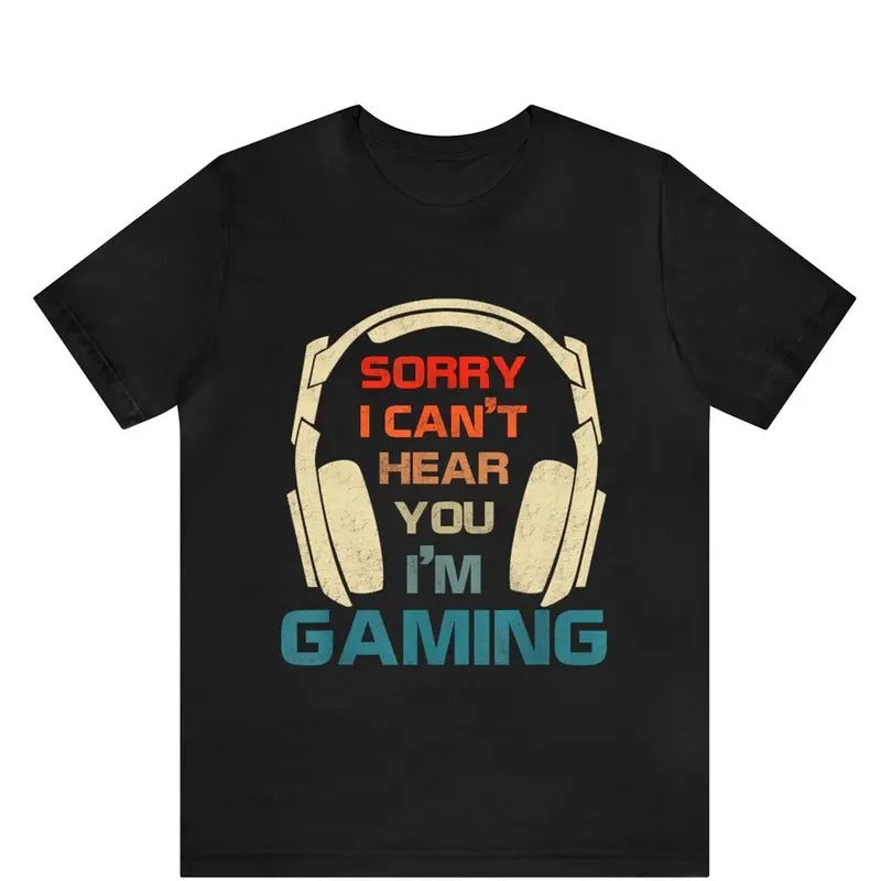 Sorry Swoosh Can'Lightsaber brand Hear You Swoosh'Bat brand Gaming Shirt, Funny Gamer Gifts, Game Lover Shirt, Gamer...