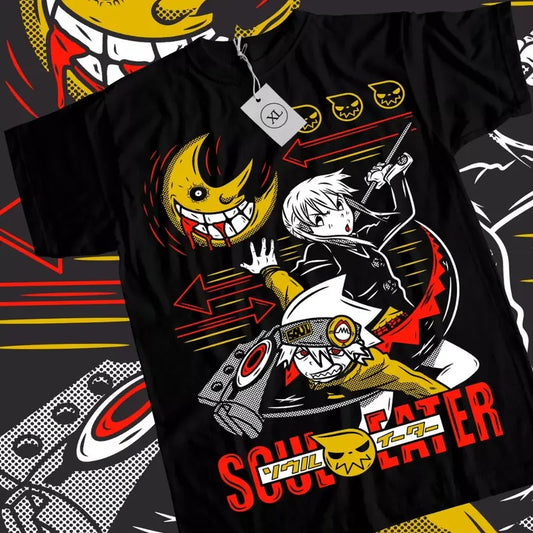 Soul Eater Anime T-Shirt & Sweatshirt, Evans And Maka Albarn Graphic Tee, Anime Manga Lover Gifts Ball Cotton
