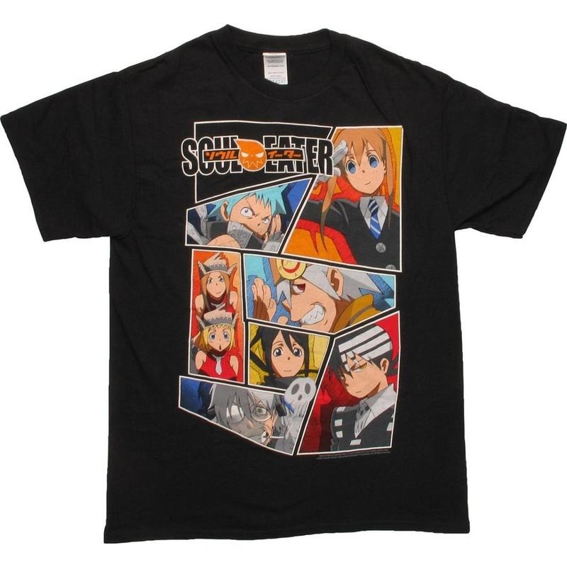 Soul Eater Multi Character Panel Shirt, Retro Styles, Bring Back the Classics, Everyday Basic, Never Outdated