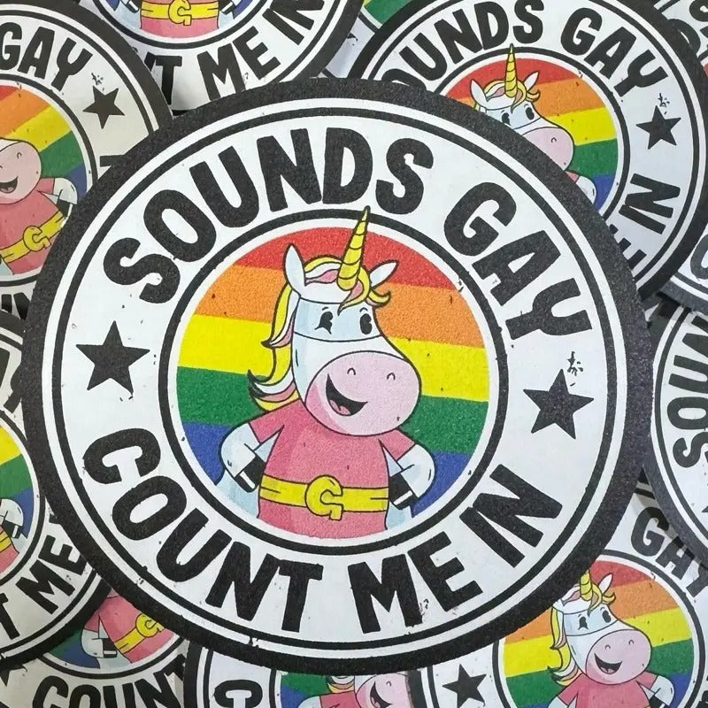 Sounds Gay Count Count Me In Sticker T-Shirts, Hoodie, Sweatshirt | DripVista.com