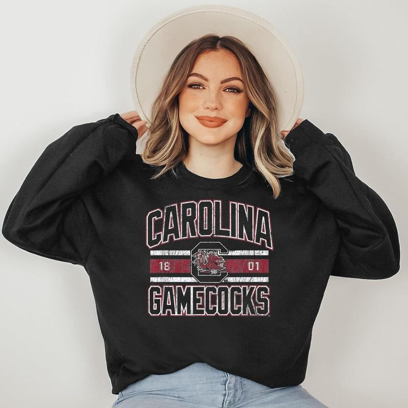 South Carolina Gamecocks Vintage Stripe Officially Licensed Sweatshirt